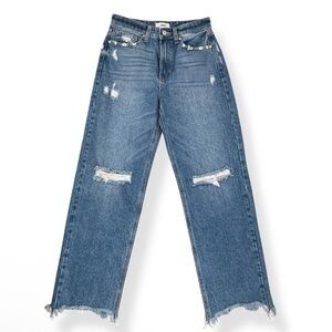 JBD High Waist Loose Fit Distressed Jeans EUC